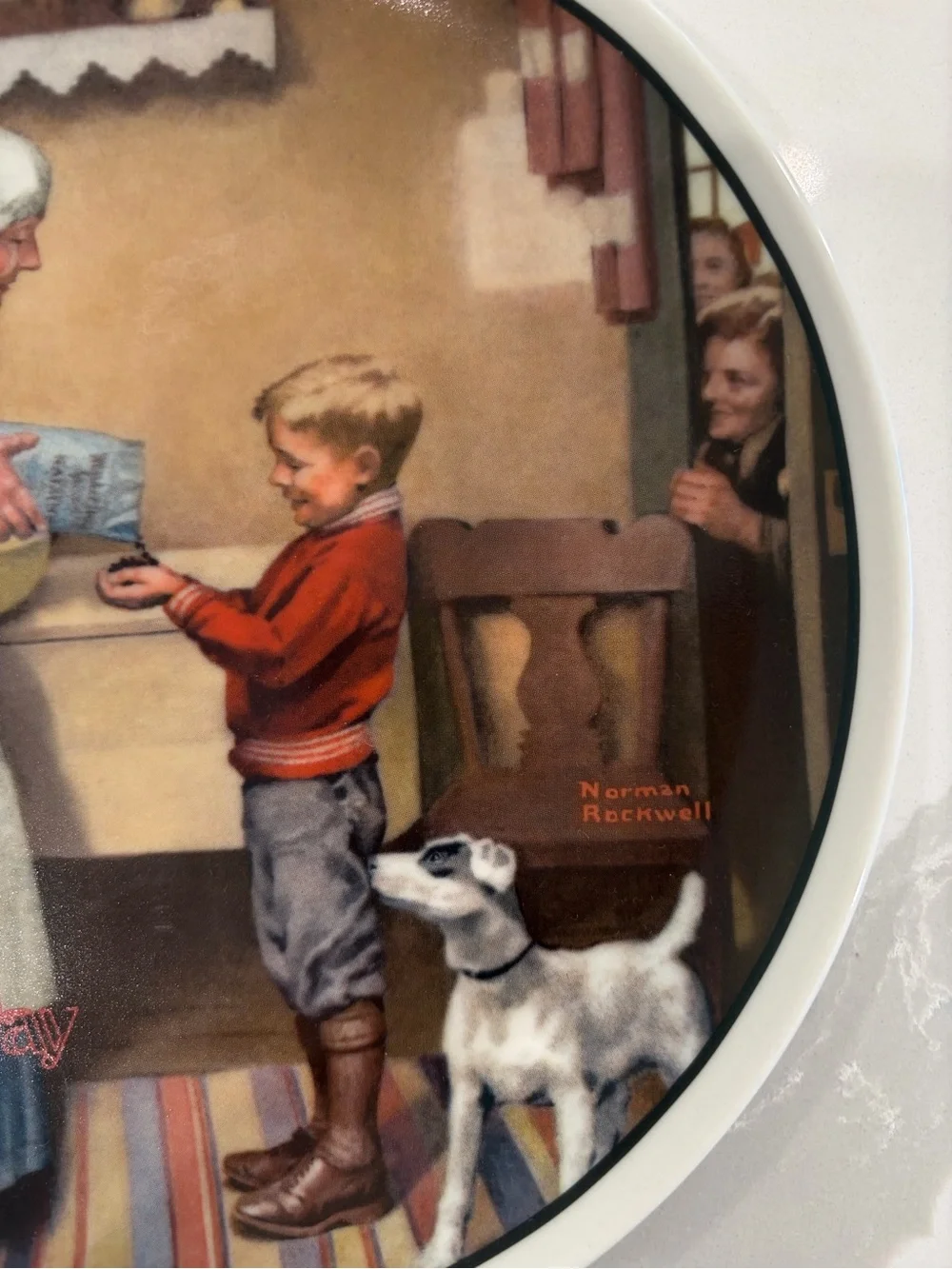 Norman Rockwell Authenticated Knowles, Mothers Day 1986 Plate